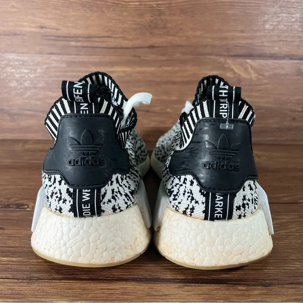 Adidas NMD R1 Primeknit‎ Athletic Sneakers Men’s Size 12 ‘Zebra Print’ Shoes